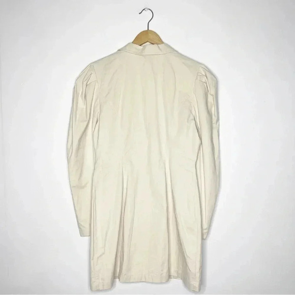 L'Academie x Revolve Cream Button Shirt Dress Long Sleeve Size Large - Picture 7 of 7
